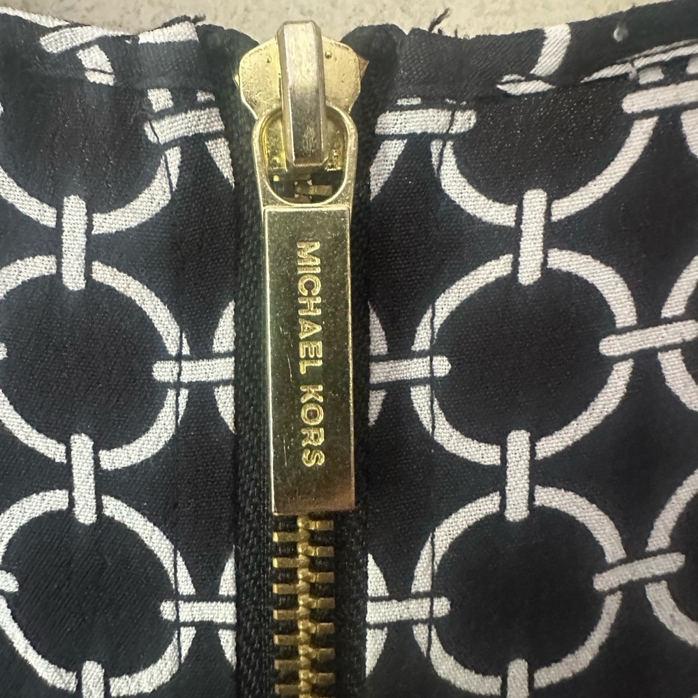 MICHAEL Michael Kors Black and White Chain Pattern Dress - Picture 5 of 5